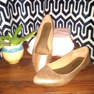 Christian Siriano Gold flats